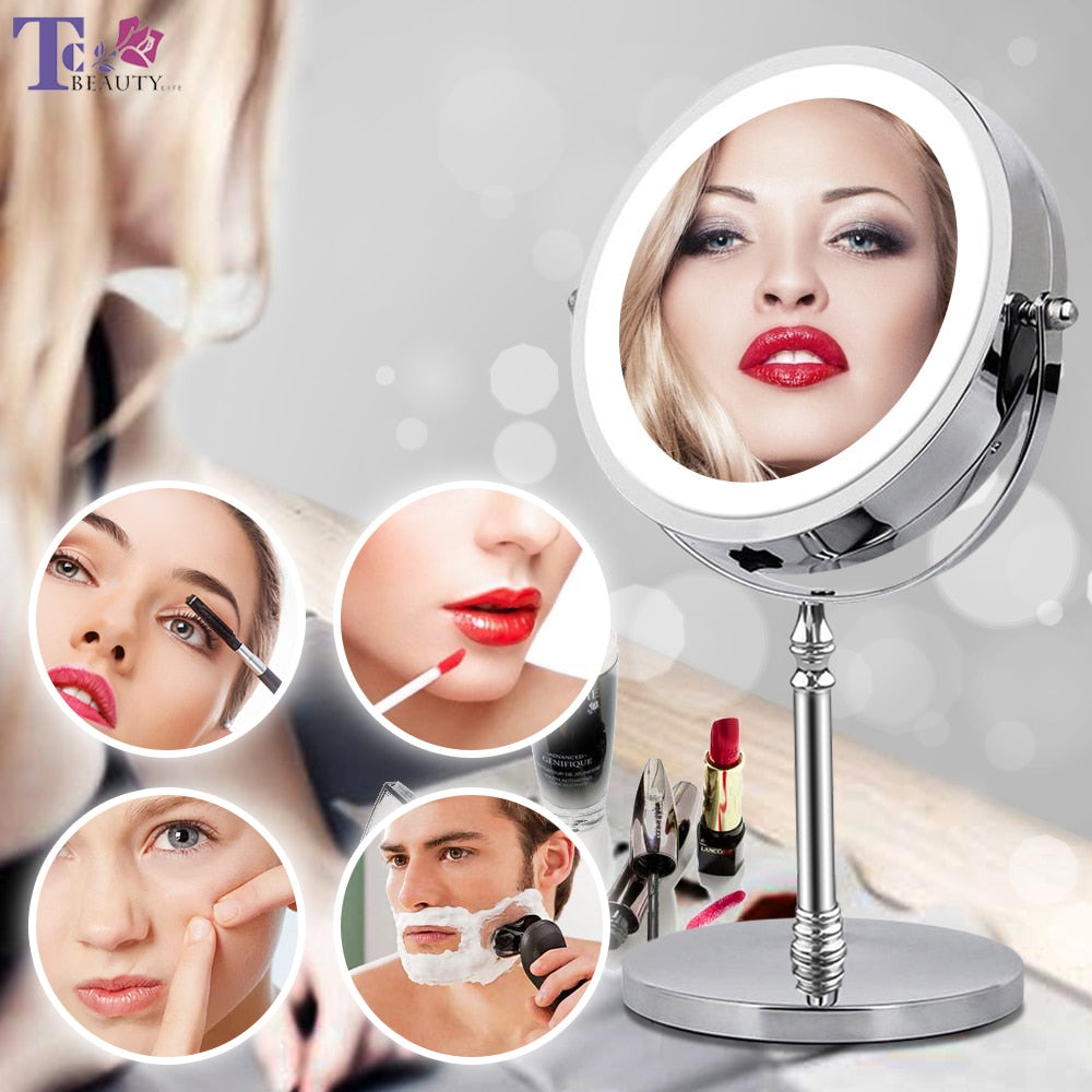 10X Magnifying Makeup Mirror LED Light