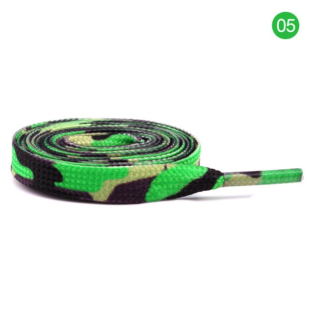 Colorful Print Sneaker Shoe Laces Flat Shoestrings