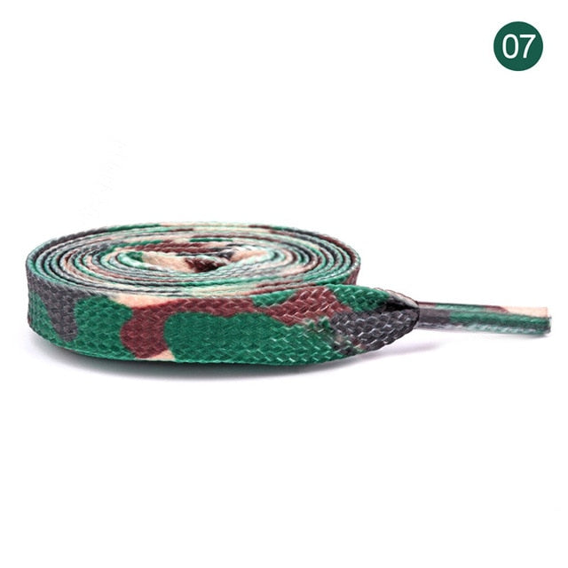 Colorful Print Sneaker Shoe Laces Flat Shoestrings