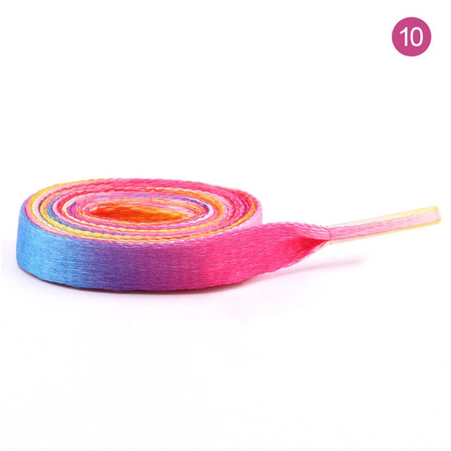 Colorful Print Sneaker Shoe Laces Flat Shoestrings