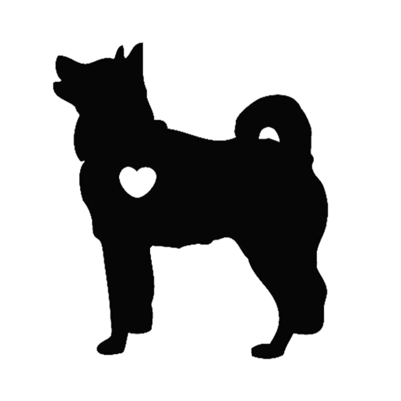 I Love My Akita Bulldog Dog Animal Car Sticker Decal
