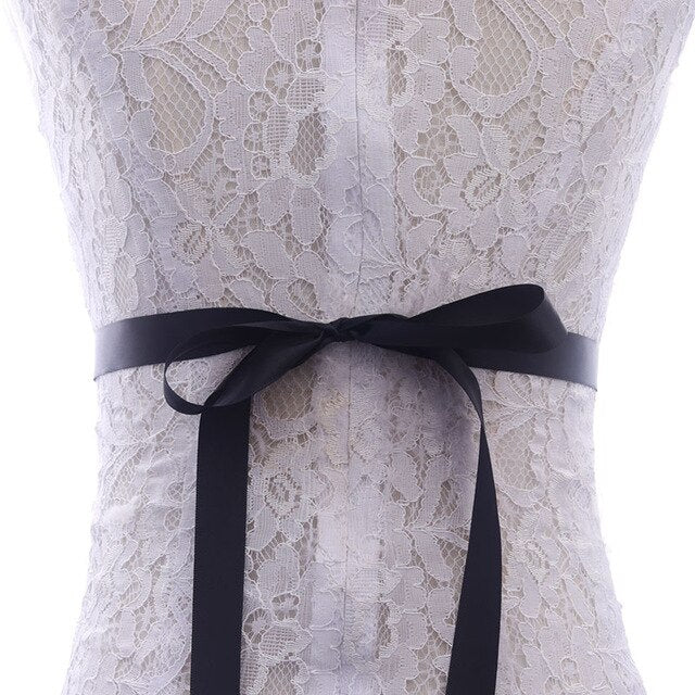 Crystal Flower Bridal Sash Pearls