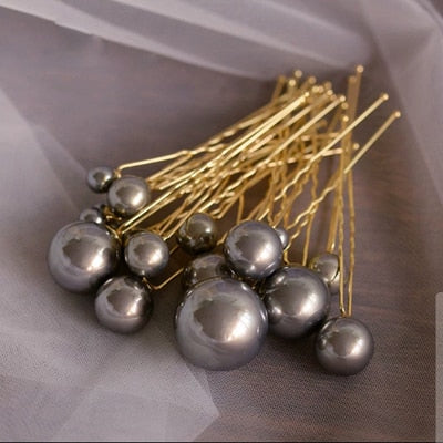 Pearls Hairpins Wedding Accessories