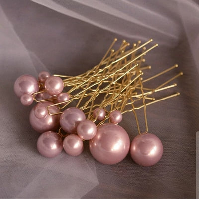 Pearls Hairpins Wedding Accessories