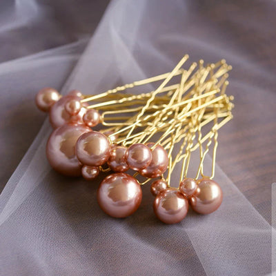 Pearls Hairpins Wedding Accessories