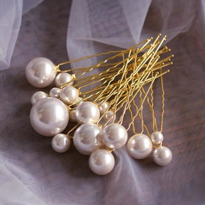 Pearls Hairpins Wedding Accessories