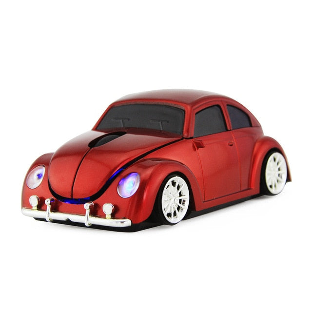 Wireless Beetle Car Computer Mouse