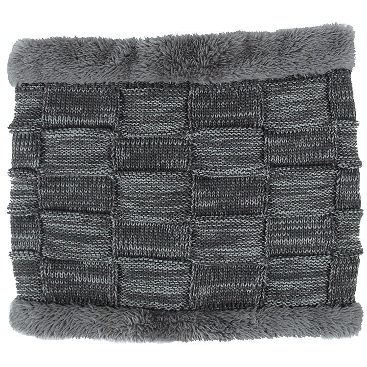 Mens Winter Beanie Hat Scarf Skullies Cap