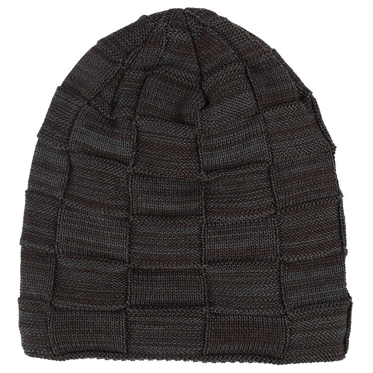 Mens Winter Beanie Hat Scarf Skullies Cap