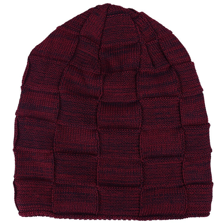 Mens Winter Beanie Hat Scarf Skullies Cap