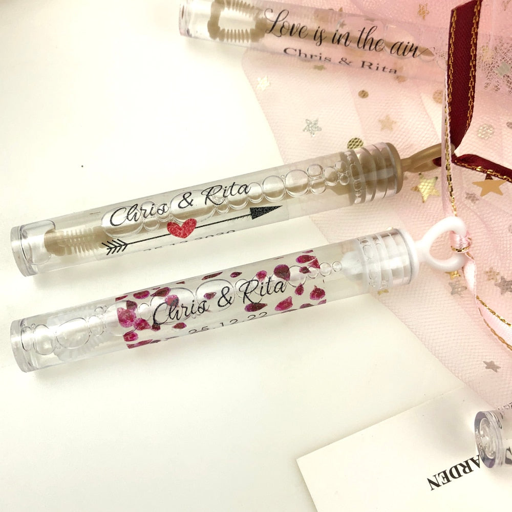 100pc Personalized Bubbles Tube Stickers