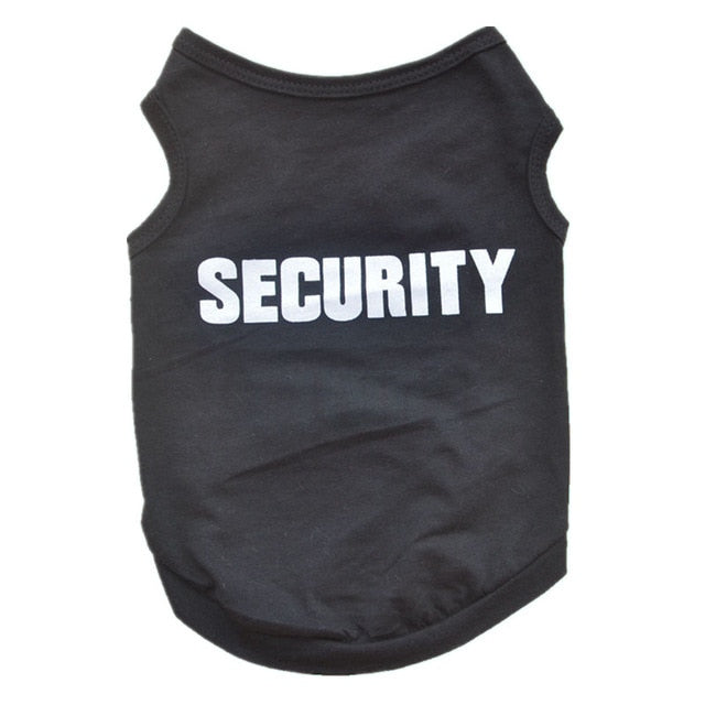 Security Cat Clothes Pet Costume