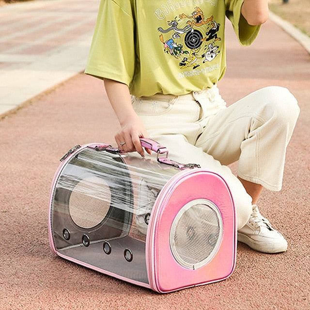 Pet Portable Carrier Bag Travel Clear Space Backpack