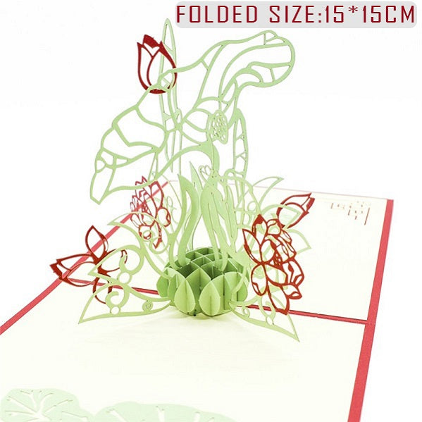 3D Pop Up Mothers Day Flower Greeting Birthday Card