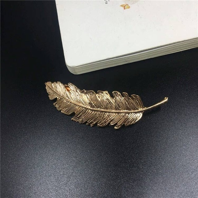 Feather Hair Clip Barrette