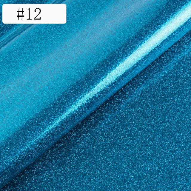 PVC Magic Color Giltter Faux Leather Fabric