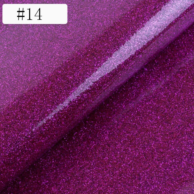 PVC Magic Color Giltter Faux Leather Fabric
