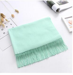 24 Solid COLORS Cashmere Long Scarves with Tassels