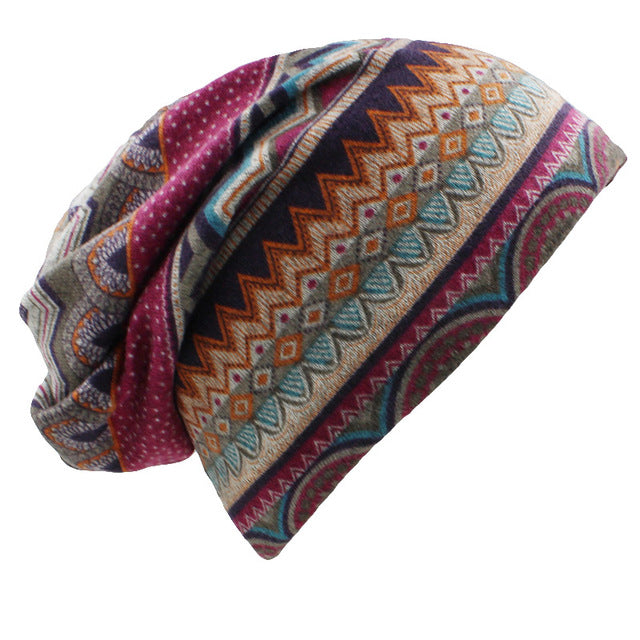 Fall Winter Hats Plaid Skullies Beanies