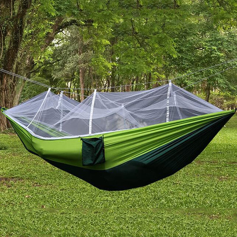 1-2 Person Outdoor Camping Hammock w/ Mosquito Net