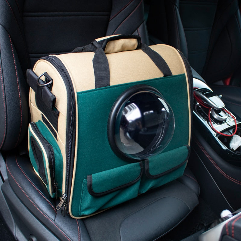 Pet Astronaut Travel Capsule Handbag Backpack Carrier Bag