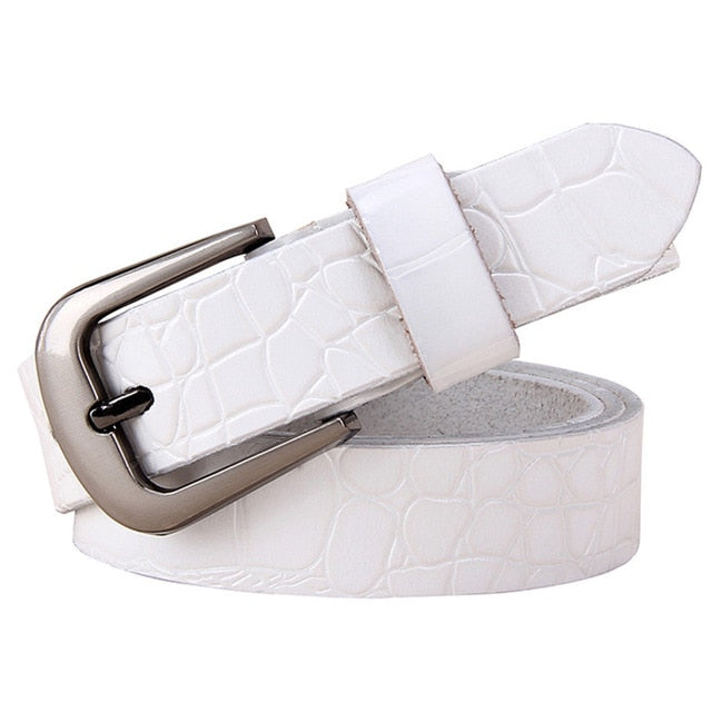Genuine leather Belt For women Fashion Pin buckle 2.8 cm