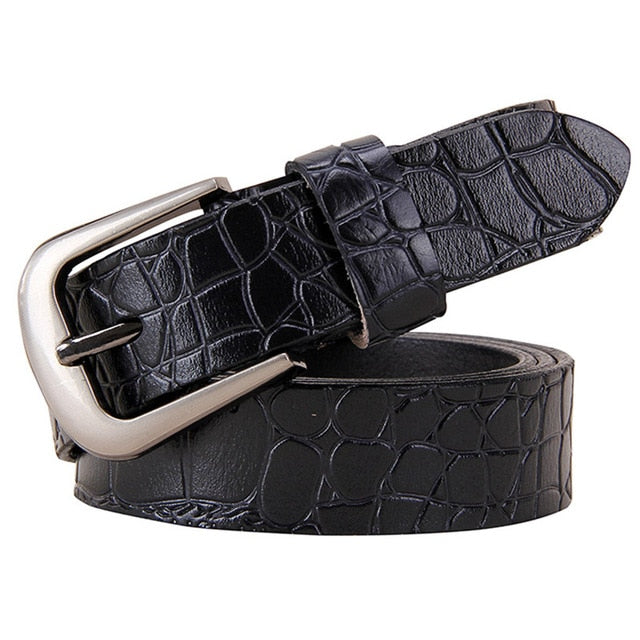 Genuine leather Belt For women Fashion Pin buckle 2.8 cm