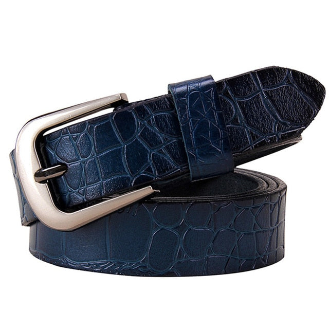 Genuine leather Belt For women Fashion Pin buckle 2.8 cm
