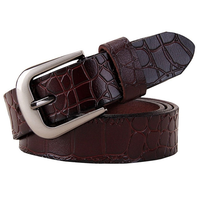 Genuine leather Belt For women Fashion Pin buckle 2.8 cm