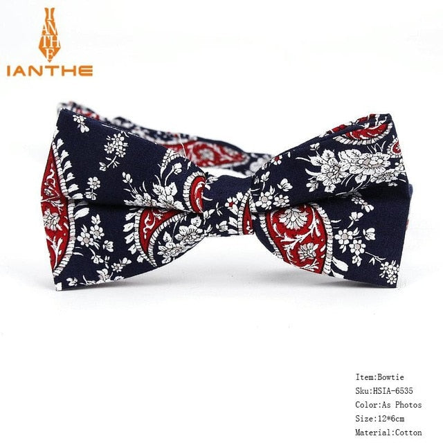 Bow Tie Men Tuxedo Cotton Designer Colorful Designs Party or Casual Neckwear