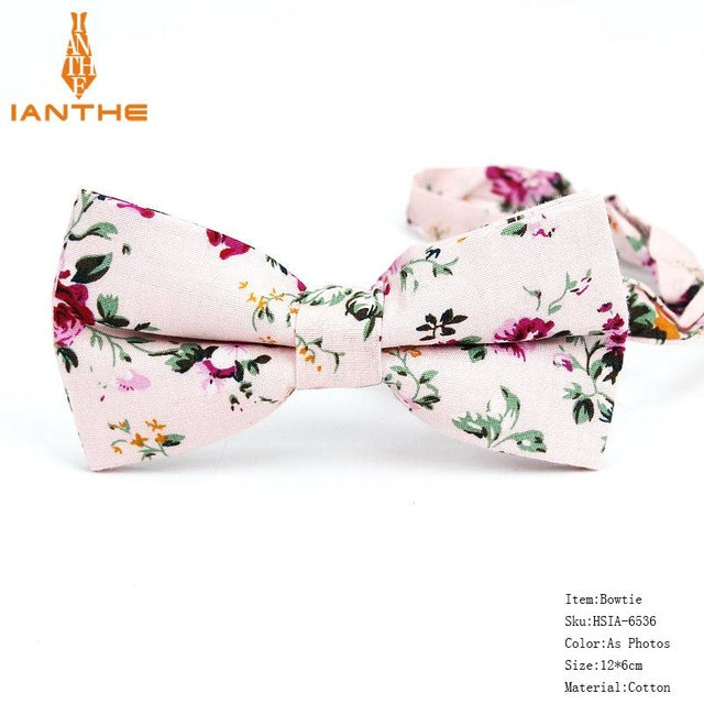 Bow Tie Men Tuxedo Cotton Designer Colorful Designs Party or Casual Neckwear