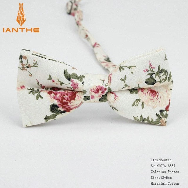 Bow Tie Men Tuxedo Cotton Designer Colorful Designs Party or Casual Neckwear