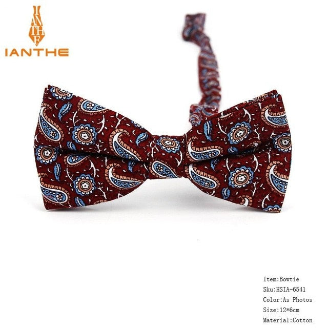 Bow Tie Men Tuxedo Cotton Designer Colorful Designs Party or Casual Neckwear