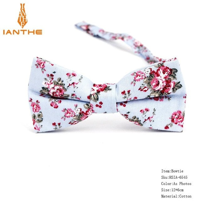 Bow Tie Men Tuxedo Cotton Designer Colorful Designs Party or Casual Neckwear