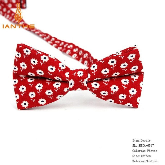 Bow Tie Men Tuxedo Cotton Designer Colorful Designs Party or Casual Neckwear