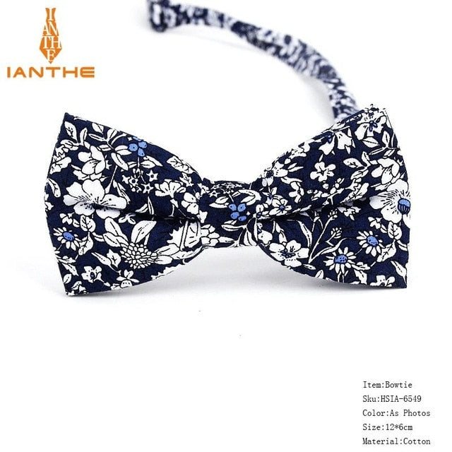 Bow Tie Men Tuxedo Cotton Designer Colorful Designs Party or Casual Neckwear
