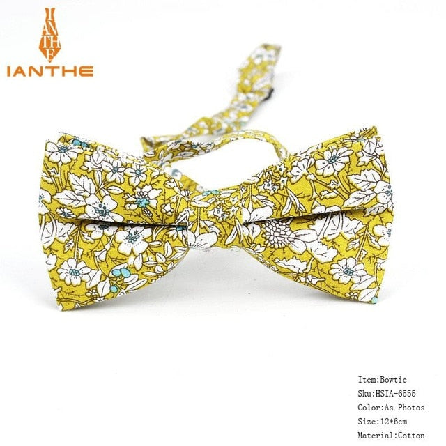 Bow Tie Men Tuxedo Cotton Designer Colorful Designs Party or Casual Neckwear