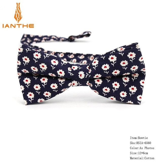 Bow Tie Men Tuxedo Cotton Designer Colorful Designs Party or Casual Neckwear