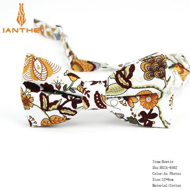 Bow Tie Men Tuxedo Cotton Designer Colorful Designs Party or Casual Neckwear