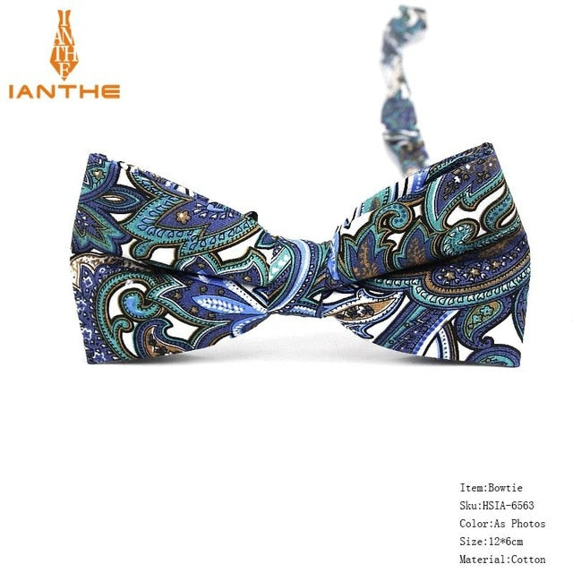 Bow Tie Men Tuxedo Cotton Designer Colorful Designs Party or Casual Neckwear