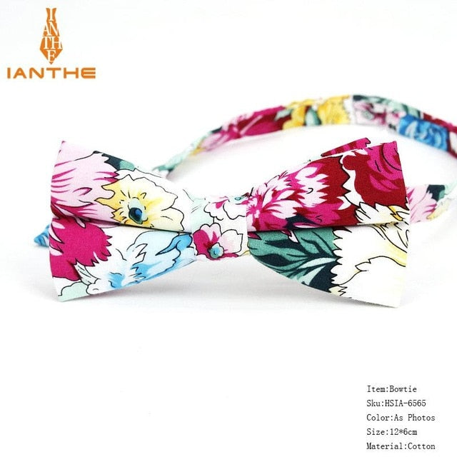 Bow Tie Men Tuxedo Cotton Designer Colorful Designs Party or Casual Neckwear
