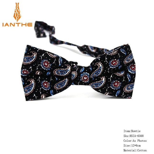 Bow Tie Men Tuxedo Cotton Designer Colorful Designs Party or Casual Neckwear