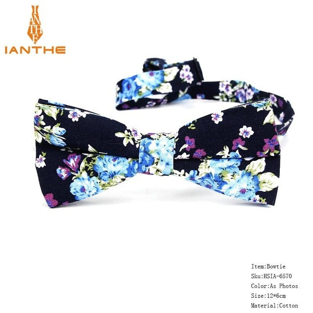 Bow Tie Men Tuxedo Cotton Designer Colorful Designs Party or Casual Neckwear