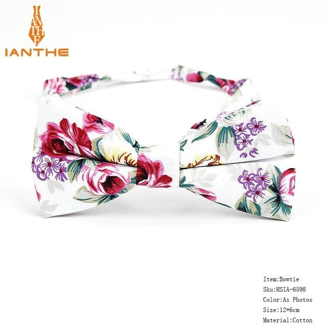 Bow Tie Men Tuxedo Cotton Designer Colorful Designs Party or Casual Neckwear