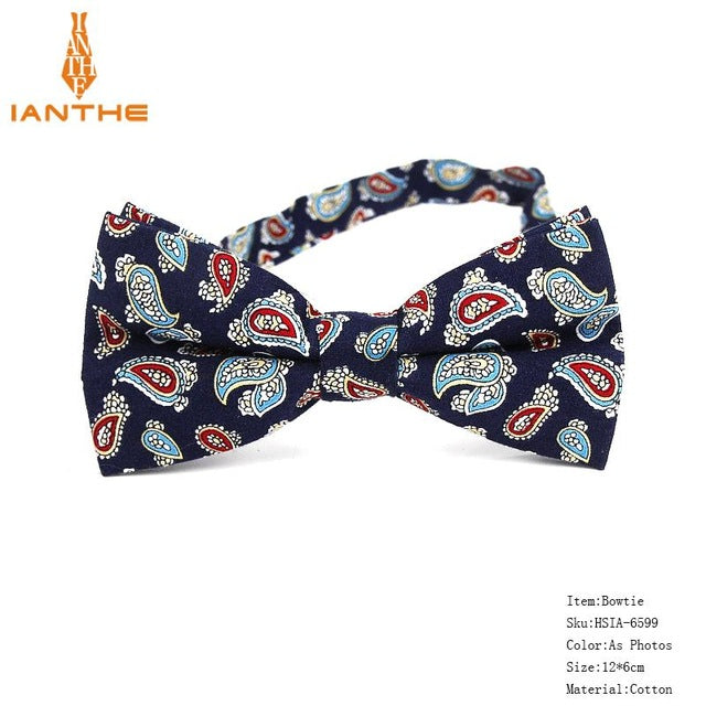 Bow Tie Men Tuxedo Cotton Designer Colorful Designs Party or Casual Neckwear