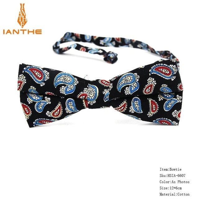 Bow Tie Men Tuxedo Cotton Designer Colorful Designs Party or Casual Neckwear