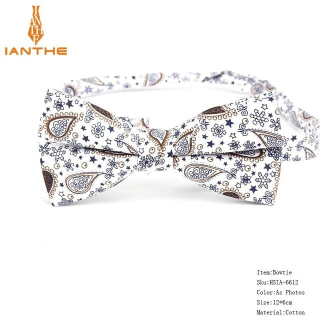 Bow Tie Men Tuxedo Cotton Designer Colorful Designs Party or Casual Neckwear