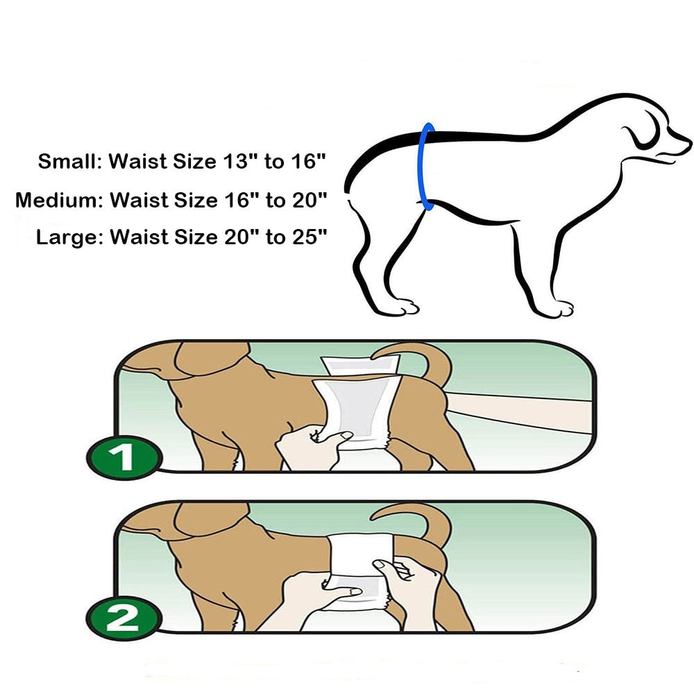 Durable Washable Male Dog Diaper Wrap