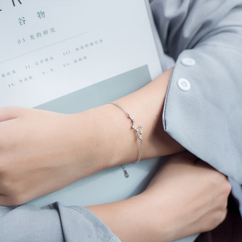 925 Sterling Silver 12 Constellation Bracelet