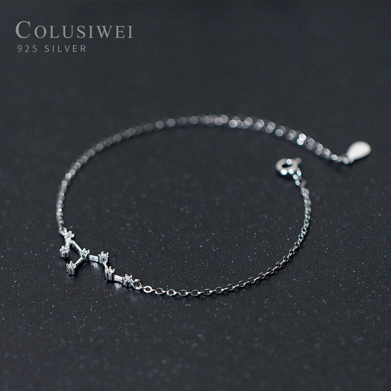 925 Sterling Silver 12 Constellation Bracelet